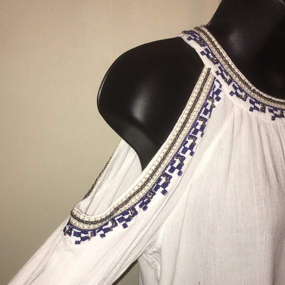 Saks Fifth Avenue Cold Shoulder Top - Picture 3 of 4